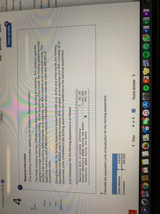 Homework Chp 16 13 inter 4 sta Required information The following information applies to the questions displayed below 10 The
