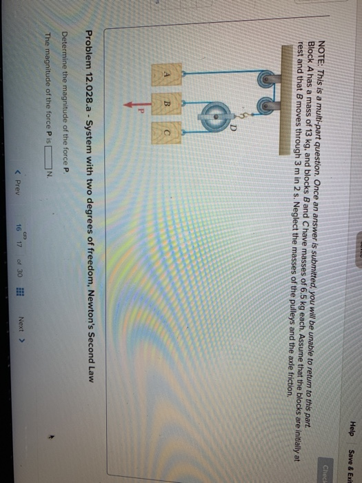 Help Save & Exit NOTE: This is a multi-part question. Once an answer is submitted, you will be unable to return to this part