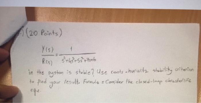 ) (2ο Points) (s in the system, is stole? use coots-huruih stubd:hǐcrtterion