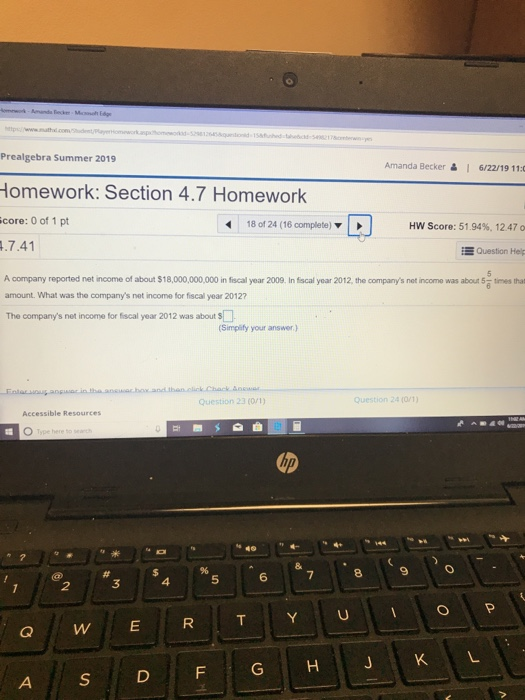 m Amands ecke Mst Edge ttpwww.athl.com t/ayeomework.nphomewkd-2126 qutonid15fhed c5 erwye Prealgebra Summer 2019 Amanda Becke