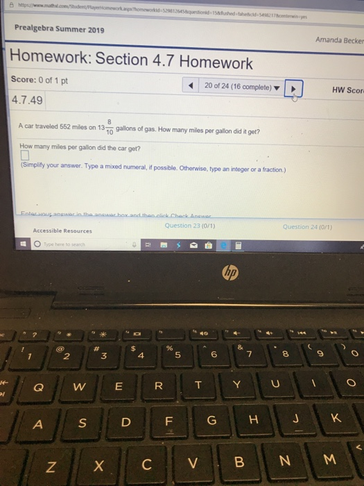 8 Mtps//www.mathl.comhdenayeomeworkaphomeworksd-53 125458questionid-158ushedtaheickd5421hcmte Prealgebra Summer 2019 Amanda B