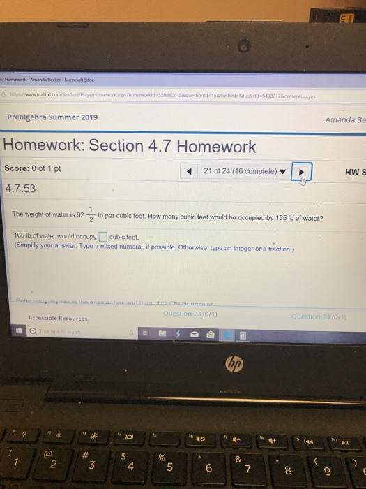 e Homework Amanda Becker- Microsoft Edge A https//www.mathl.com/tudent/Playeromework.aspahomeworkide5298126458questionld 158d