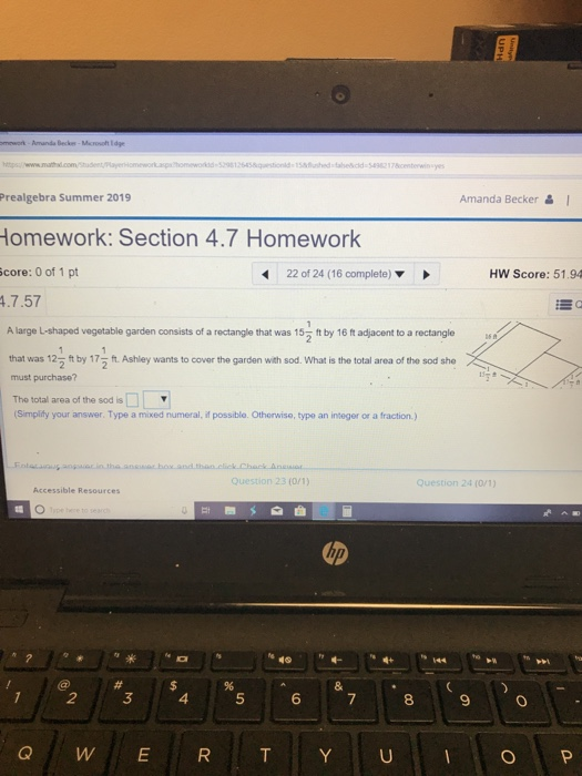omework Amanda Beckes-Microsoht Idge tpwww.mathd.comStudentayeomework.aspthomewokd-5298125458questionld 158lushedfabedcld-$49
