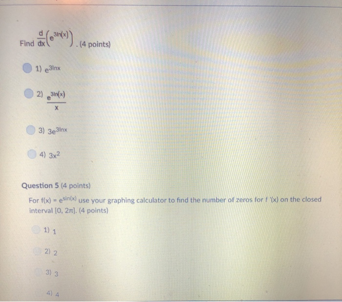 Solution If Fx 7x6cos1x Find F X 4 Points 1